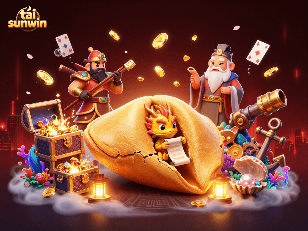 Spin the reels and collect treasures with tải sunwin's vibrant casino scene featuring gold and gems