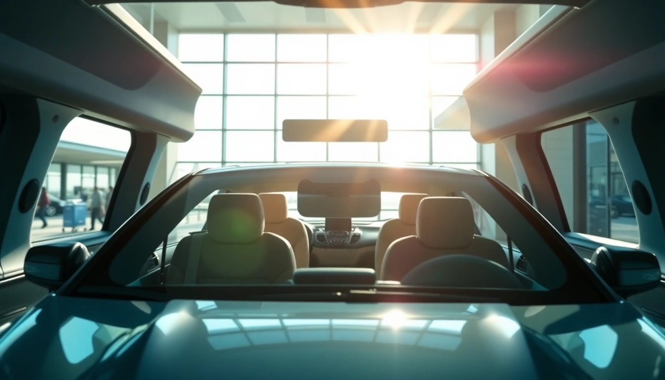 Experience seamless Airport Transfers with a modern vehicle waiting at the terminal.
