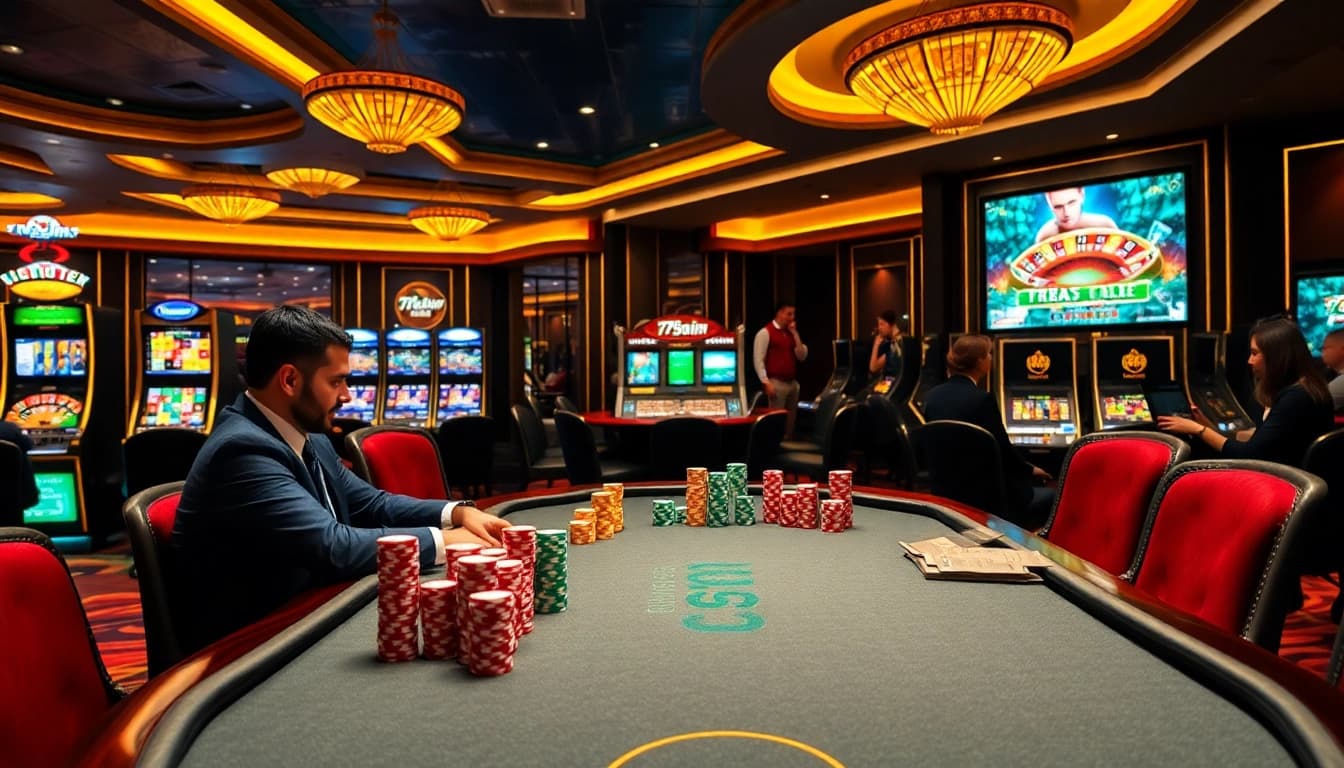 Engaging poker game at 789win.com emphasizing excitement and luxury in gambling.