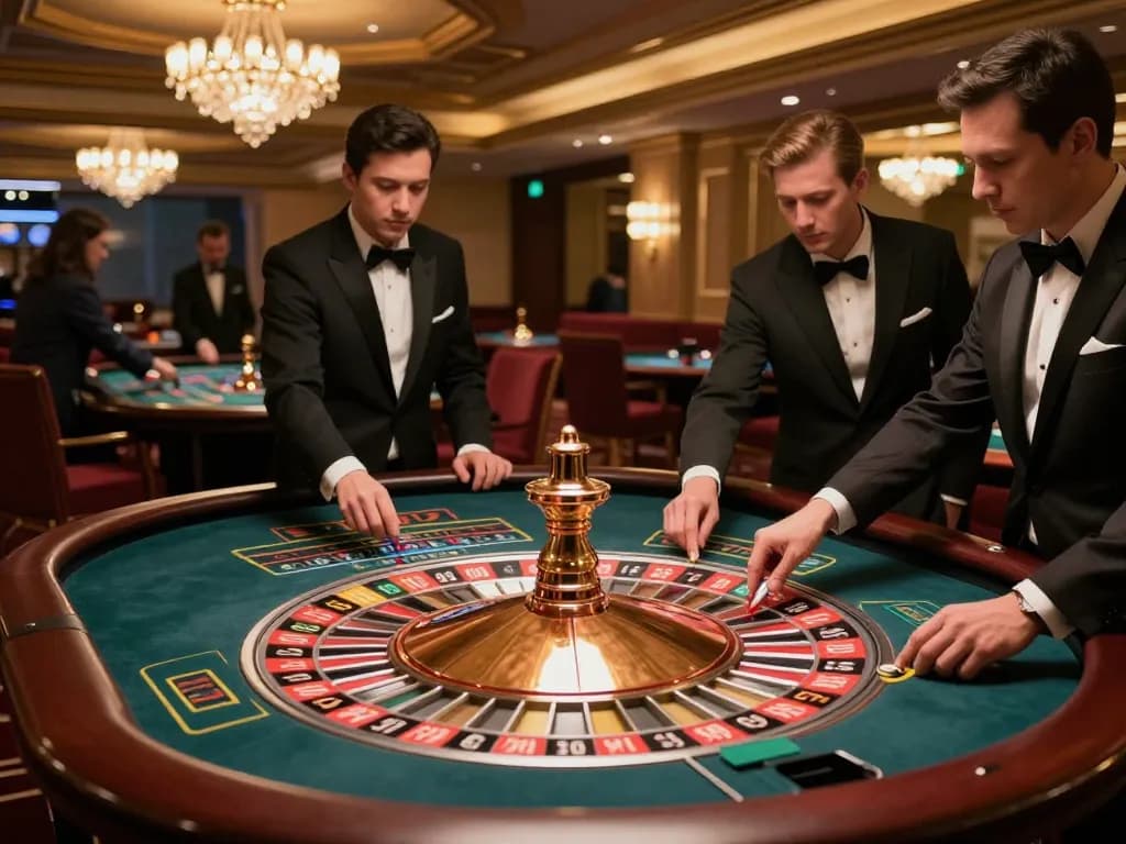 Experience the thrill of roulette at https://f168.tech/ with players engaged in a dynamic casino environment.
