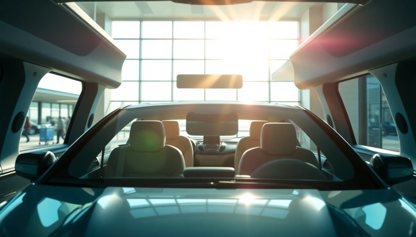 Experience seamless Airport Transfers with a modern vehicle waiting at the terminal.