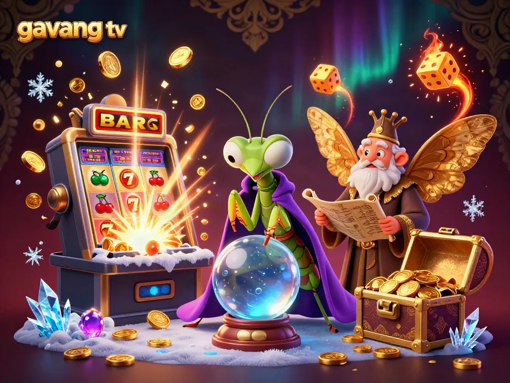 Experience thrilling gameplay with Gavang TV, showcasing dynamic symbols and vibrant casino elements.
