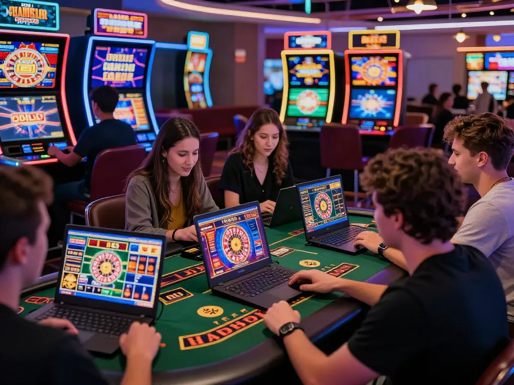 Exciting online casino experience showcasing players enjoying casinos not on GamStop with diverse games.