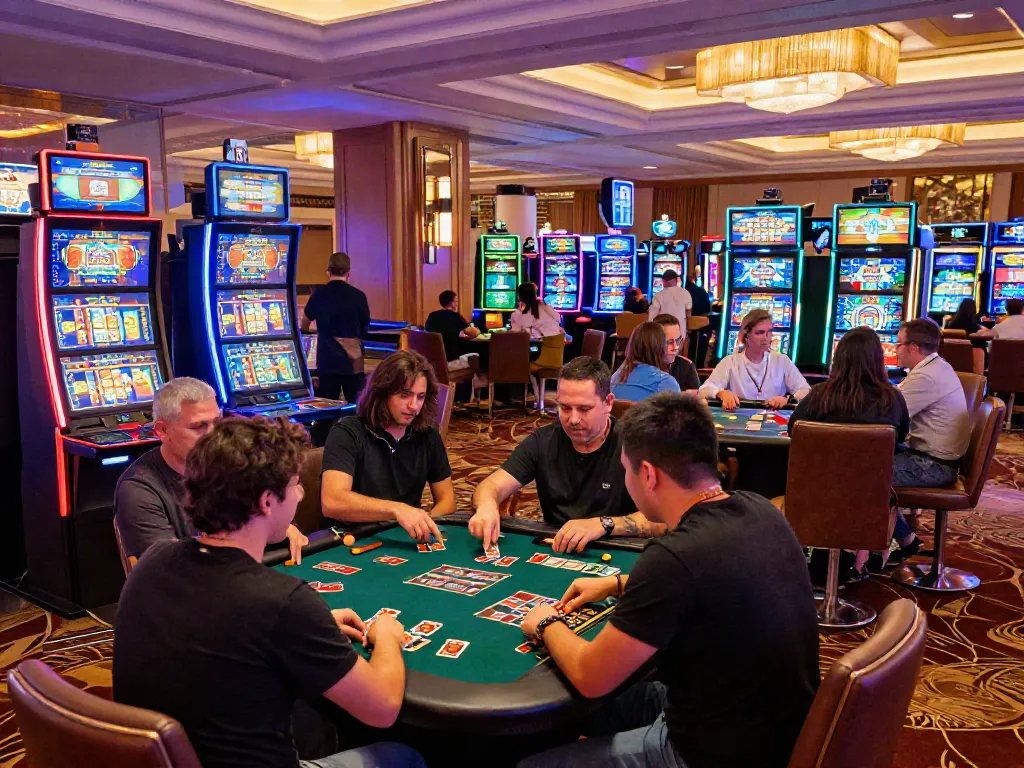 Casinos not on gamstop attracting diverse players in a vibrant gaming environment.