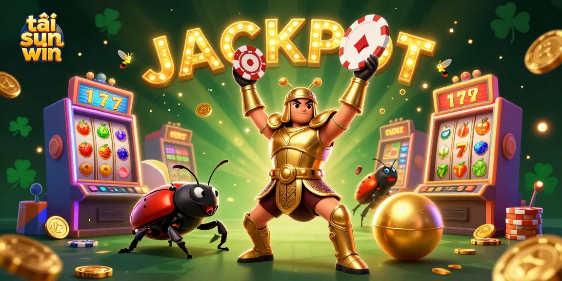 Win big with tải sun win as characters celebrate in a vibrant casino scene