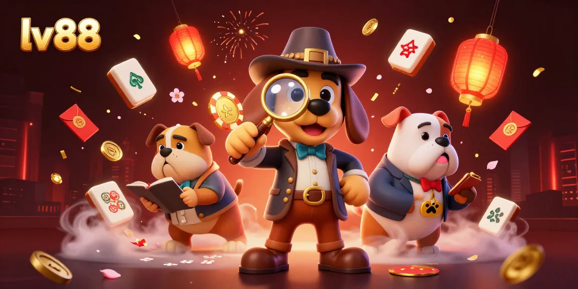 Engage with lv 88's vibrant casino world as a detective unveils golden poker clues.