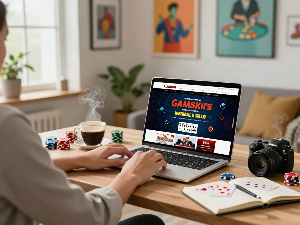 Engaging with casinos not on GamStop in a stylish home office