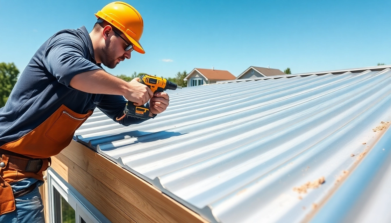 Metal roofing toronto installation demonstrates quality craftsmanship on a sunny day.
