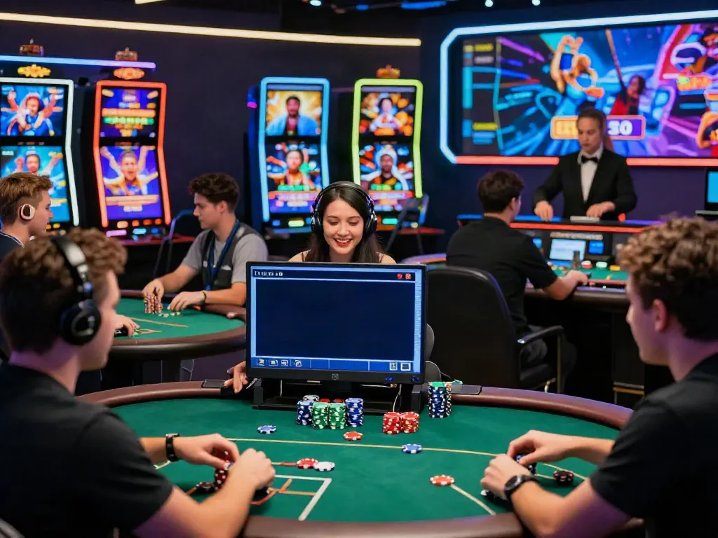 Engaging scene featuring players enjoying casinos not on gamstop with interactive games and vibrant ambiance.
