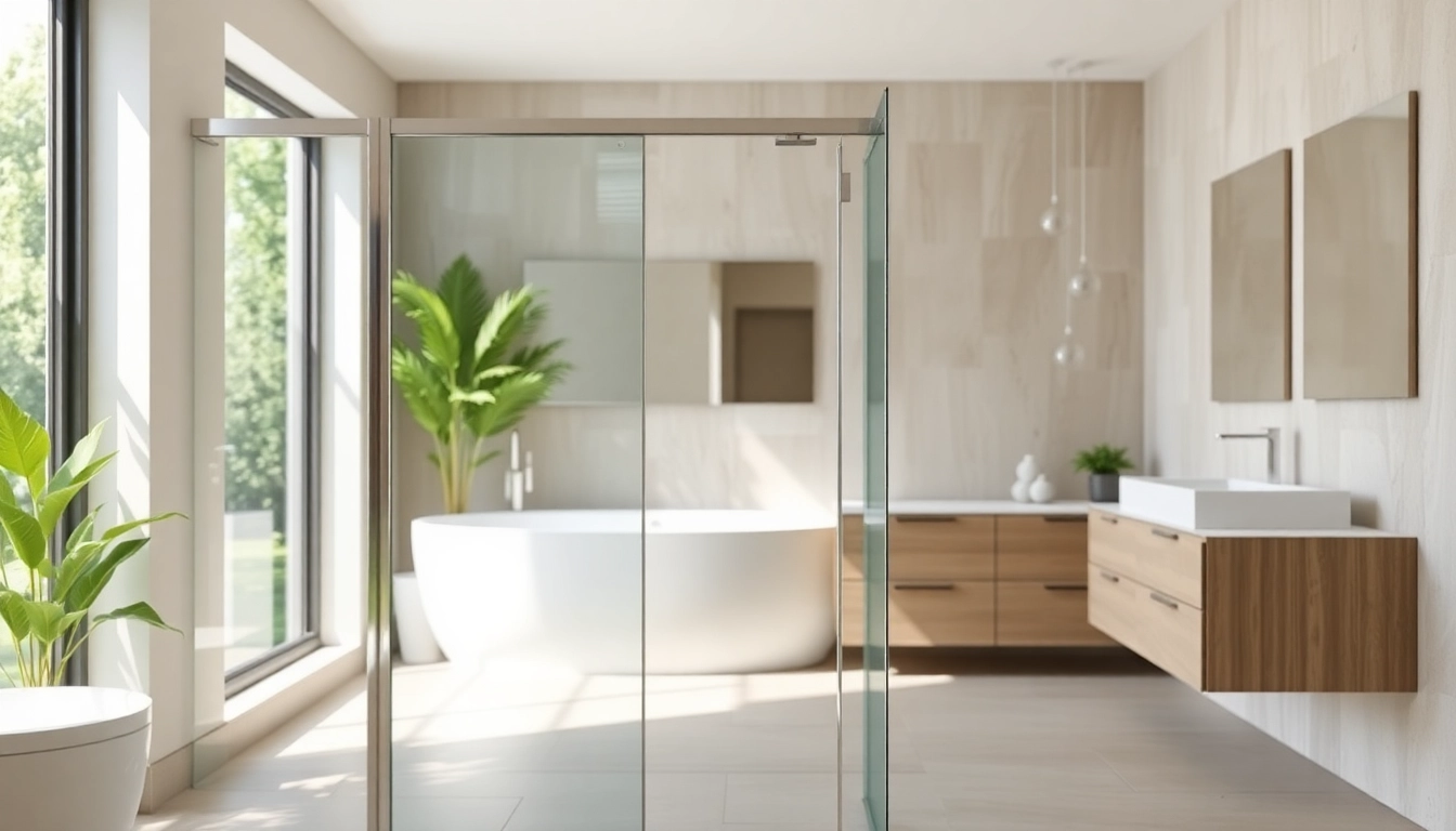 Install a semi-frameless shower screen for a stylish and modern bathroom upgrade.