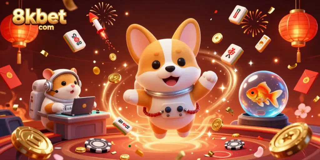 Experience thrilling gaming adventures at 8xbet com with dynamic 3D casino illustrations showcasing excitement.
