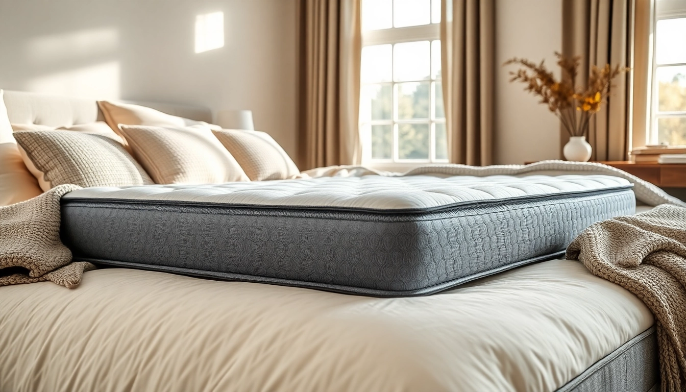 Shop the latest mattress sale with a luxurious bed setup featuring plush pillows and warm lighting.