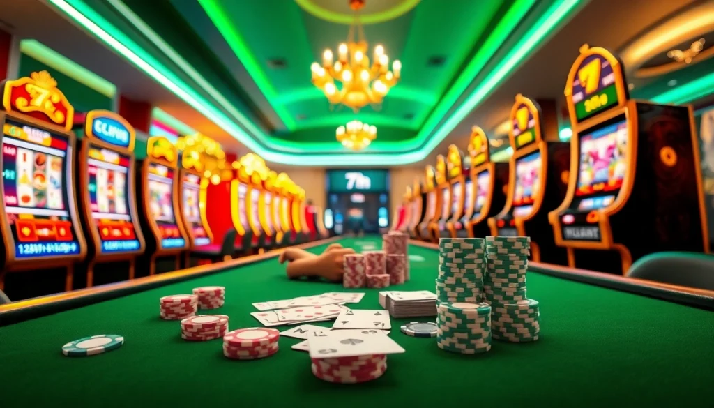 Experience the thrill of 7hh online casino with vibrant slot machines and engaging gameplay.