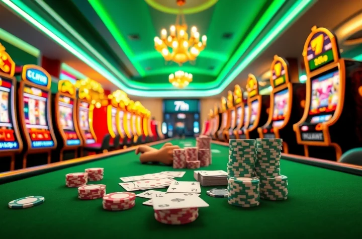 Experience the thrill of 7hh online casino with vibrant slot machines and engaging gameplay.