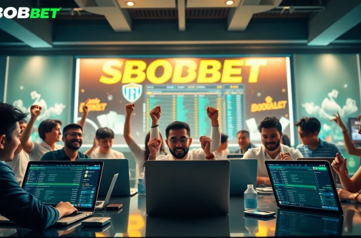 Exciting online gaming scene at sbobet.dance showcasing vibrant betting activities.
