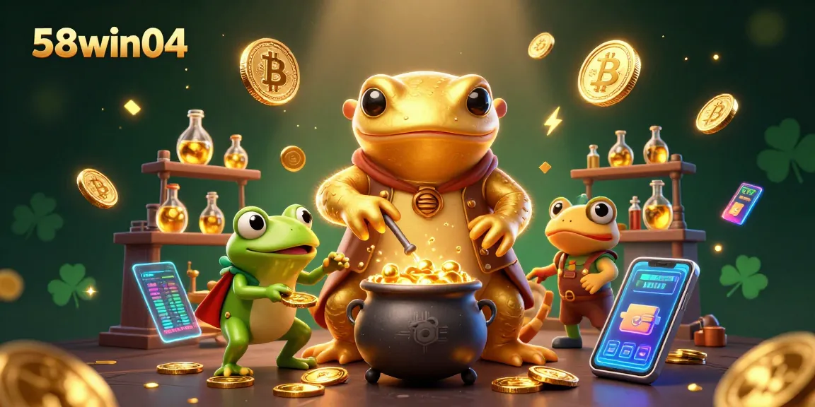 Engage with 58win04's golden alchemist scene, embodying rich casino gaming elements.
