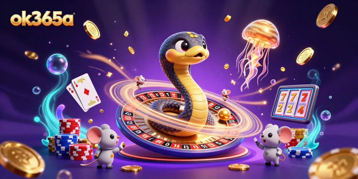 Spin the roulette with ok365a as astronaut mice place bets in a cosmic casino.